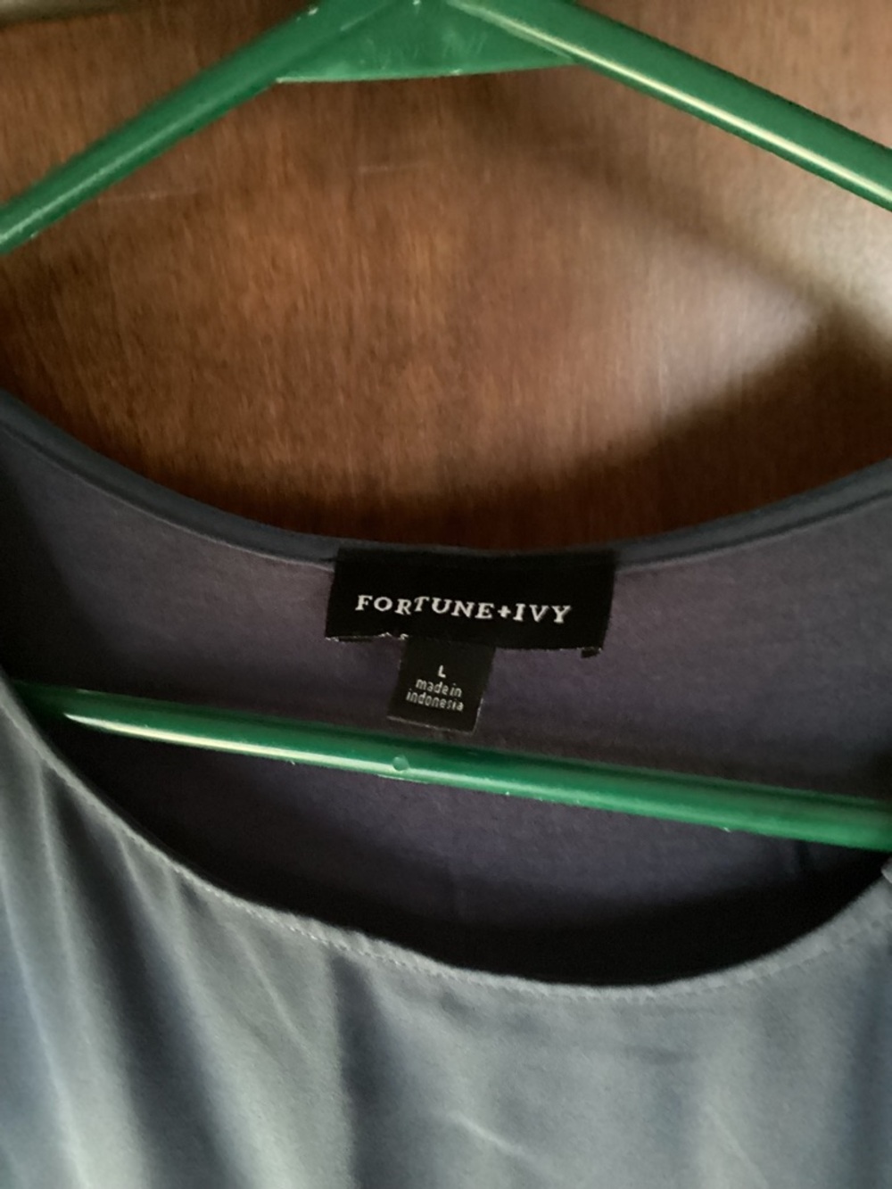 Fortune+Ivy Short-Sleeve Button-Shoulder Blouse - Picture 5 of 6